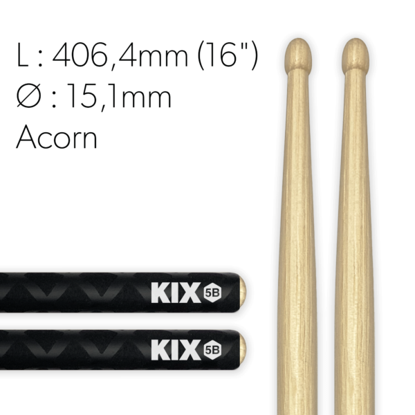 Baguettes Classic Grip 5B KIX Baguettes Classic Grip 5B KIX