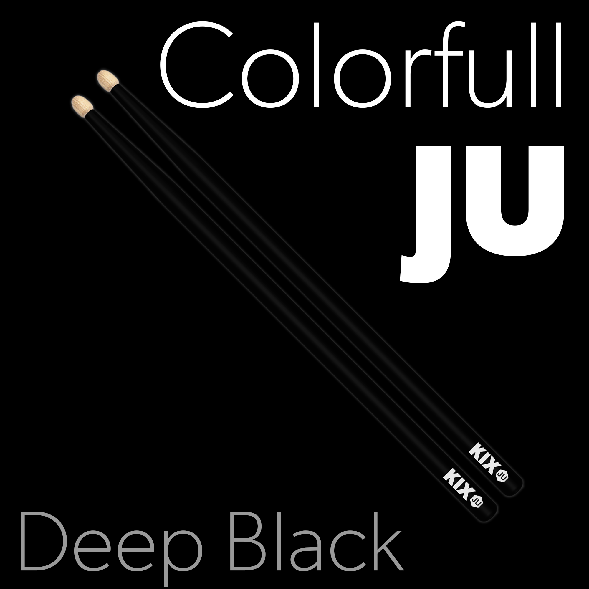 Baguettes Colorfull Junior – Deep Black KIX