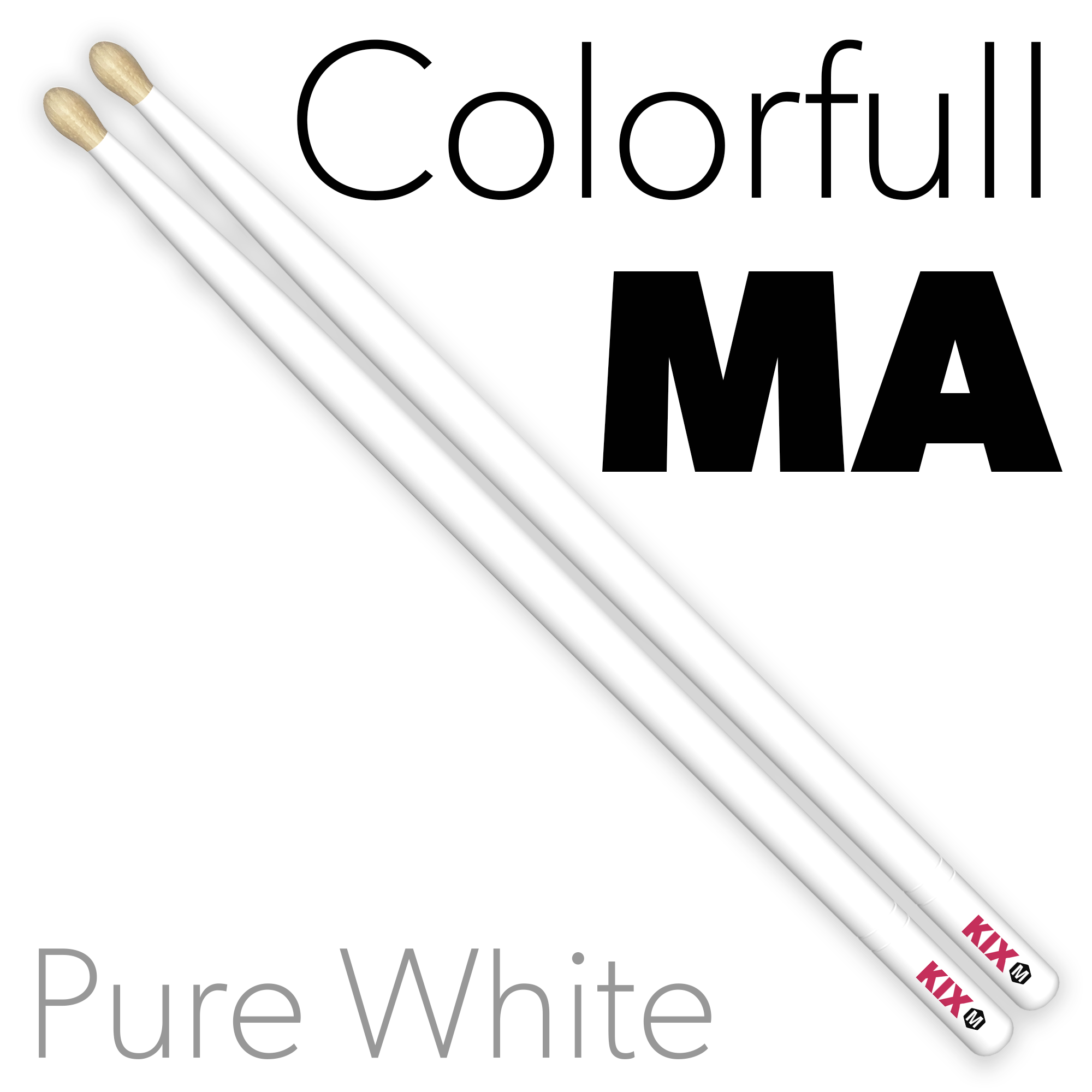 Baguettes Colorfull Marching – Pure White KIX